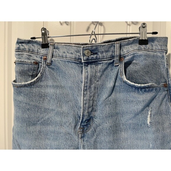 Abercrombie Fitch Womens Jeans 30 90s Straight Ultra High Rise Distressed Demin - Picture 5 of 12